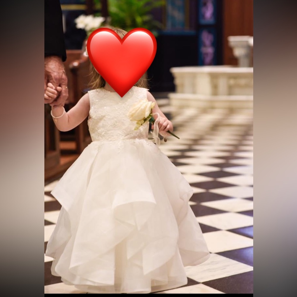 Joan Calabrese Flower Girl Dress, Ivory 2T/3T